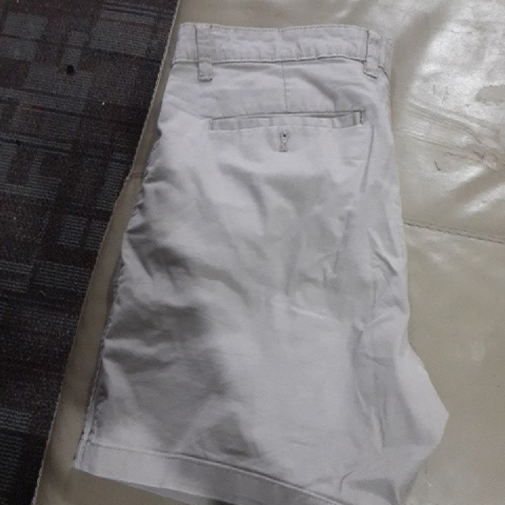 Crown & Ivy Gray Flat Front Shorts